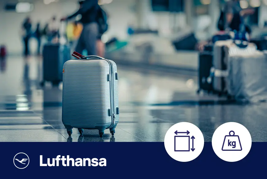 Wymiary walizek do samolotu Lufthansa