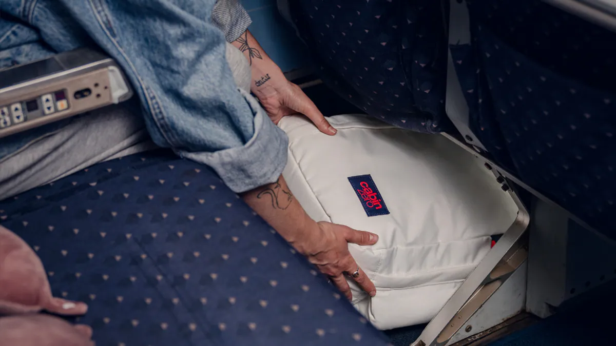 Plecak cabinzero wkladany pod siedzenie