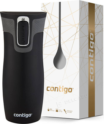Kubek termiczny Contigo West Loop 2.0 470 ml czarny mat + Pudełko