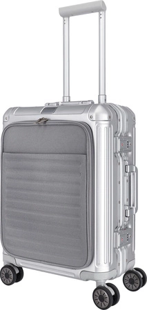 Walizka biznesowa Travelite Next 55 cm srebrna