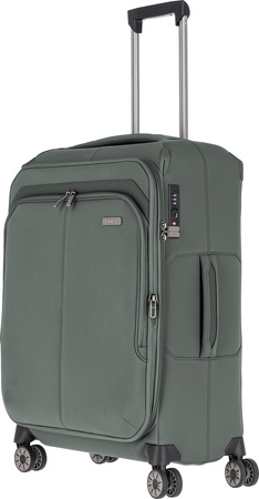 Walizka średnia Travelite Priima 68 cm zielona