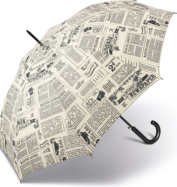 Parasol długi automatyczny Happy Rain Newspaper