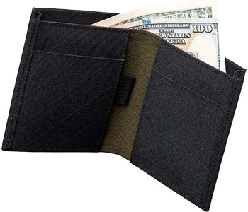 Portfel codzienny Alpaka ARK Bifold Cash Wallet Axogrid - Black