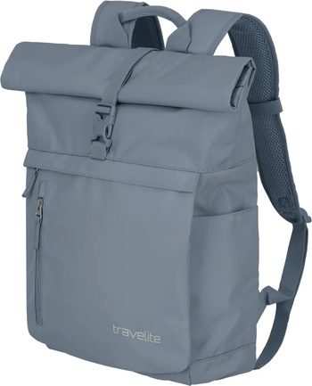 Plecak rolowany Travelite Basics Niebieskoszary