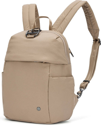 Plecak mini damski antykradzieżowy Pacsafe Citysafe CX Beige