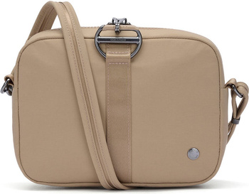 Torba na ramię antykradzieżowa Pacsafe Citysafe CX Econyl 3L Beige