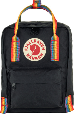 Plecak miejski Fjallraven Kanken Rainbow Mini - Black / Rainbow Pattern