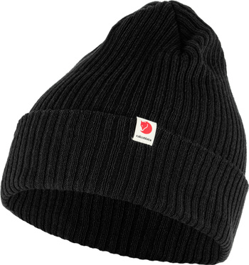 Czapka dzianinowa Fjallraven Rib Hat - black