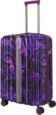 Walizka średnia Travelite Lascana 65 cm Purple Swirl