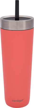 Kubek termiczny ze słomką Contigo Luxe Tumbler 720ml - Coral