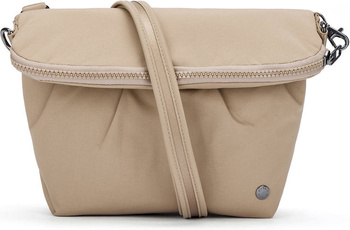 Torebka damska antykradzieżowa Pacsafe Citysafe CX Convertible Crossbody 5L Beige