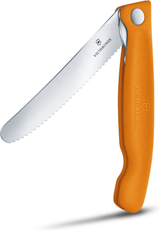 Nóż kuchenny składany Pikutek Swiss Classic Victorinox Pomarańczowy