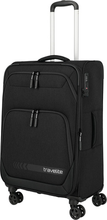 Walizka średnia Travelite Kick off 67 cm Czarna