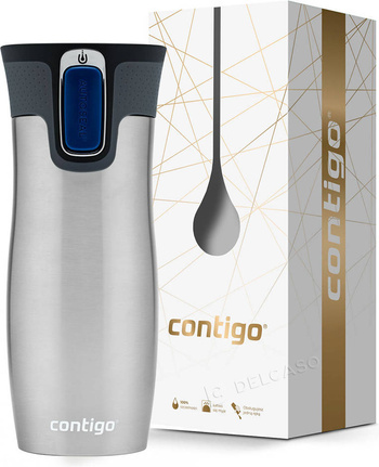 Kubek termiczny Contigo West Loop 2.0 470 ml stalowy + Pudełko
