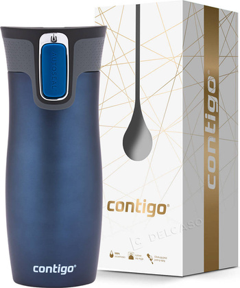 Kubek termiczny Contigo West Loop 2.0 470 ml granatowy mat + Pudełko