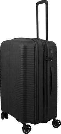 Walizka średnia Travelite Air Stripe 66 cm Black