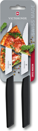Zestaw 2x Nóż stołowy Victorinox Swiss Modern 12 cm Czarny