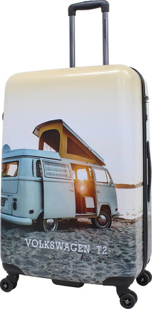 Walizka duża Volkswagen BUS T2 78 cm Wielokolorowa