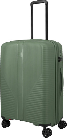 Walizka średnia Travelite Air Stripe 66 cm Green