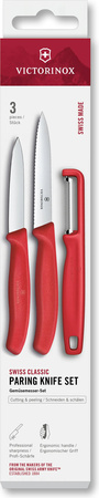 Zestaw 2 noże i obieraczka Victorinox 6.7111.33C1 Czerwony